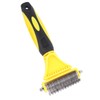 Pet Dematting Comb Stainless Steel Effective Ergonomic Pet Deshedding Tool