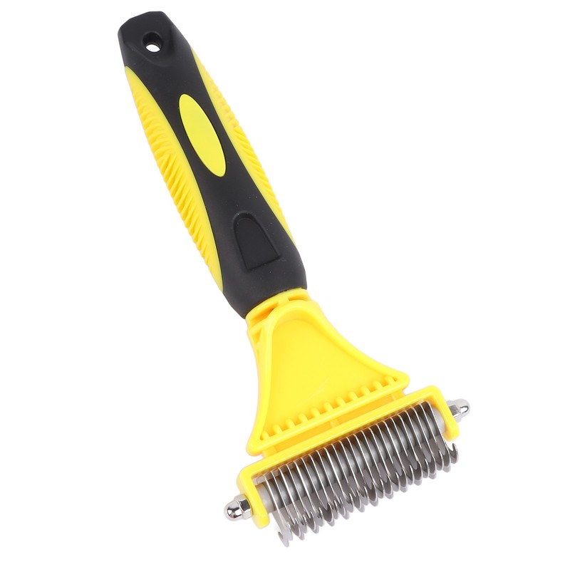 Pet Dematting Comb Stainless Steel Effective Ergonomic Pet Deshedding Tool