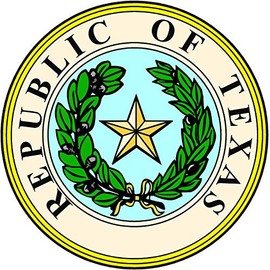 4" Republic of Texas Seal Texan Lone Star TX Sticker