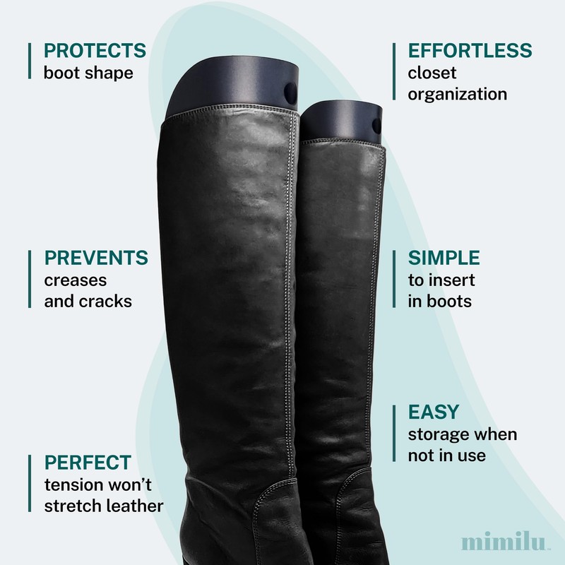 MIMILU 10 Pieces (5 Pairs) Boot Shaper Form Inserts. Stand