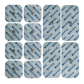 Stimpads for Compex, Pack of 12 (4 x 50 8 x 50 x 50 mm with a Push Button), 100% Compex Compatible, Powerful and Durable. Save 60% Compared To The Original.