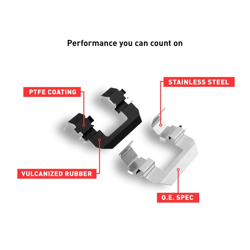 Dynamic Friction Company Front 4000 HybriDynamic Brake Pads and Hardware