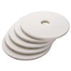 Boardwalk 4012WHI Standard 12-Inch Diameter Polishing Floor Pads White 5/Carton
