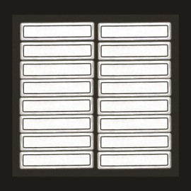 MyHardHatStickers Silver Retro Reflective Hard Hat Stickers - 1" x 4", Pack of 16, Durable Helmet