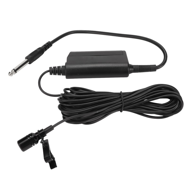 Lavalier Microphone Professional Omnidirectional Clip On Wired Microphone for Guitar
