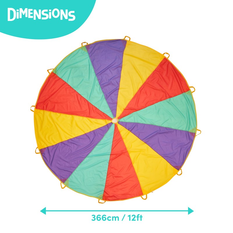 The Twiddlers - 12ft Parachute Play Tent Kids Game with