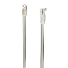 GMA Group Clear Blind Tilt Wand Replacement with Hook and Grip (24" Long -4 Piece Pack)