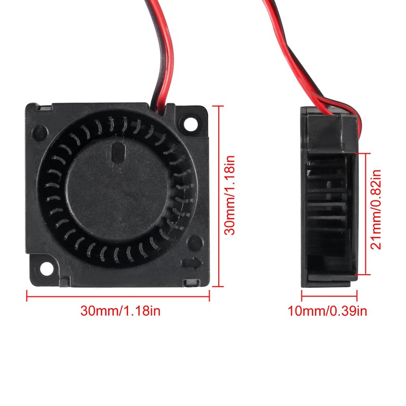 4PCS 30mm Blower Fan 3010 12V 3D Printer Cooling Fan