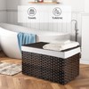 OIAHOMY Large Storage Basket with Lid, 42.3 Gallon (160L) Blanket
