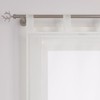 ESLIR Roman Blind with Tabs, Transparent Tab-Top Kitchen Curtains, Modern