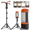 Rechargeable 12000mAh Camping Light with Adjustable Stand, Cordless Work Light