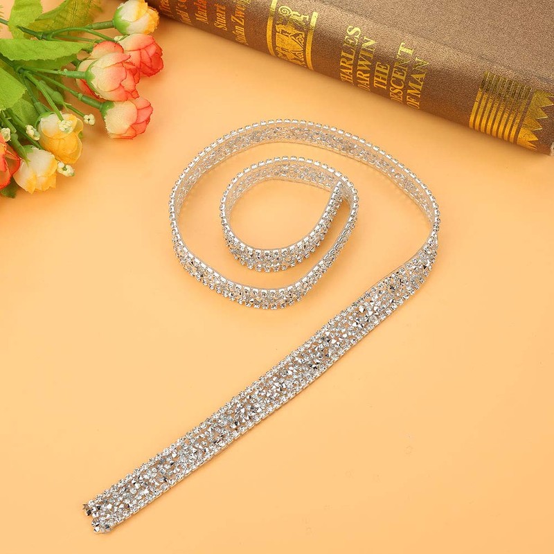 Diamond Ribbon, Rhinestone Acrílico Diamond Ribbon Sparkle para Accesorios de