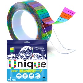 Unique Double Sided Tape, Super Strong, Magic Tape, Removable, Transparent, Reusable, Water Resistant, Heat Resistant, Essential Items for Office, Shops, Exhibitions, DIY, Disaster Preparedness Goods,