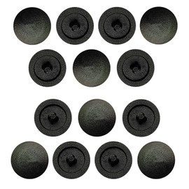 Qrity 50PCS Black Screw Cover Caps, Diameter 12MM Plastic Cross Head Screw Cover Caps, Snap-In Cover Caps Fit Phillips Screw, Screw Decorative Covers for Furniture, Wardrobe, Cabinet Shelf