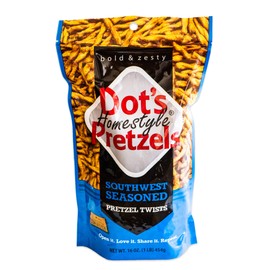 Dot's Southwest Seasoned Pretzel Twists - Bold and Zesty Pretzel Sticks - Original Homestyle Twists - 2, 16oz Bags