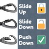 6 Foot Dog Leash, Two Extra Padded Handles, Locking Carabiner