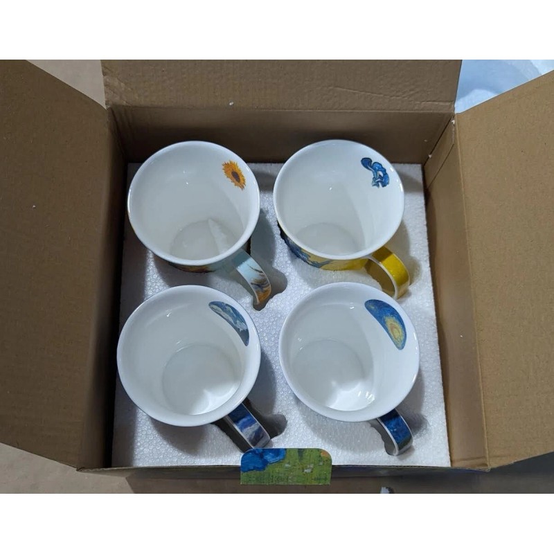 McIntosh Trading Van Gogh Mugs Set of 4 Fine China