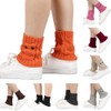 SHTGOI Women's Leg Warmers Ankle Warmers Knitted Leg Warmers Short