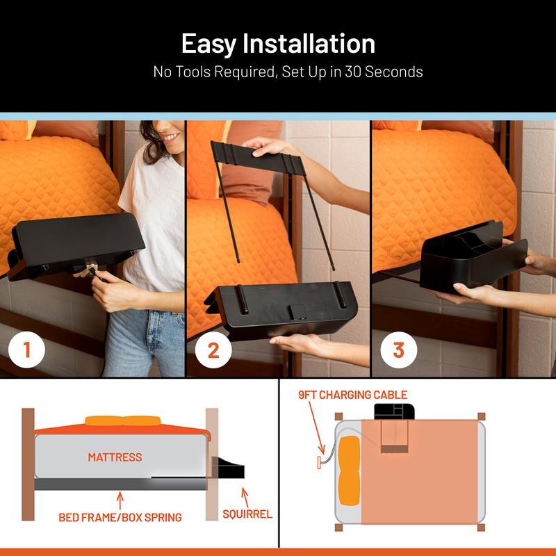 squirrel The Bedside Perch by Squirrel - Color: Grey