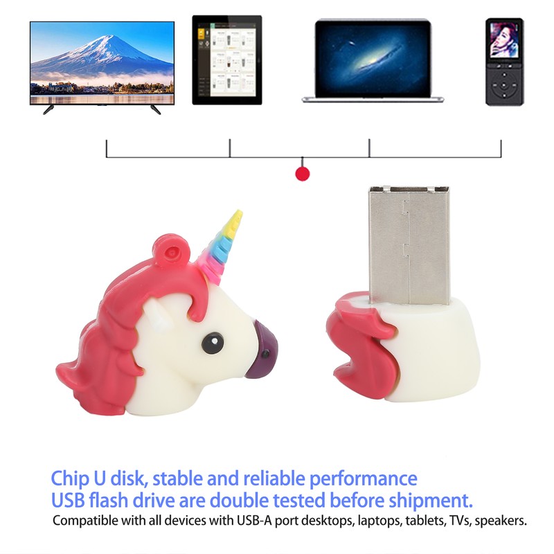 USB 2.0 Flash Drive White Cute Appearance Data Storage Tool