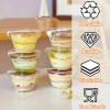 50 Pack Clear Cups with Lids6 oz Plastic Disposable Cups