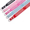 Yiwong Bling Crystal Dog Collar Suede Dog Chain with O