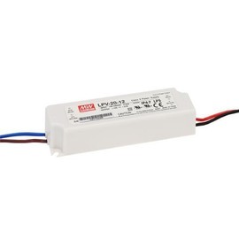 Mean Well LPV-20-12 90-264 VAC Input 20-watt 1.67-Amp USA LED Driver with 12 VDC Output