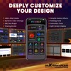 LED Sign for Truck Windshield, 24"×5" Devil Eyes Display App
