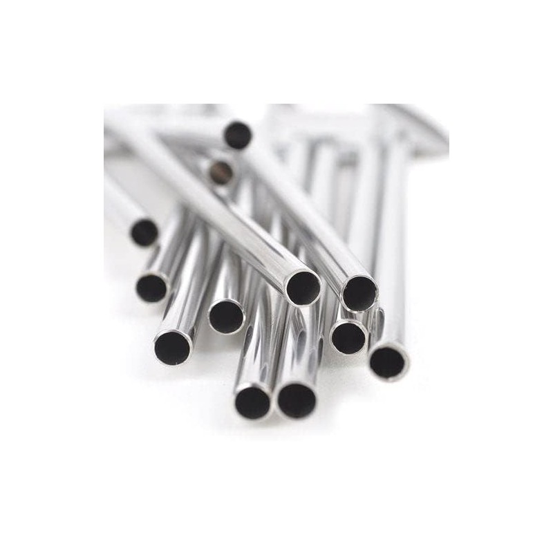 4 Spoon Straws Stirrer Stainless Steel 4 Pack + Cleaning