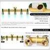 Garden Hose Splitter, 3/4” Rust and Freeze Resistant Outdoor Hose