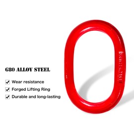 SENKEYFE Heavy Duty Two Leg Bridle Web Sling 5ft 8800lbs Capacity Lifting Slings Straps with G80 Alloy Steel Grab Hooks Polyester Bridle Sling for Cargo Security Towing and Handling