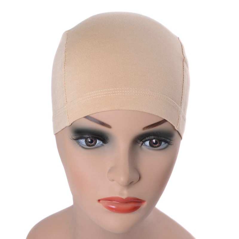1pc Bamboo Fiber Wig Cap Comfortable Elastic Wig Cap for