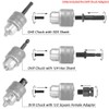 Bestgle 3Pcs 1/2-20UNF Drill Chuck Converter Adapter, SDS-Plus Hex Socket