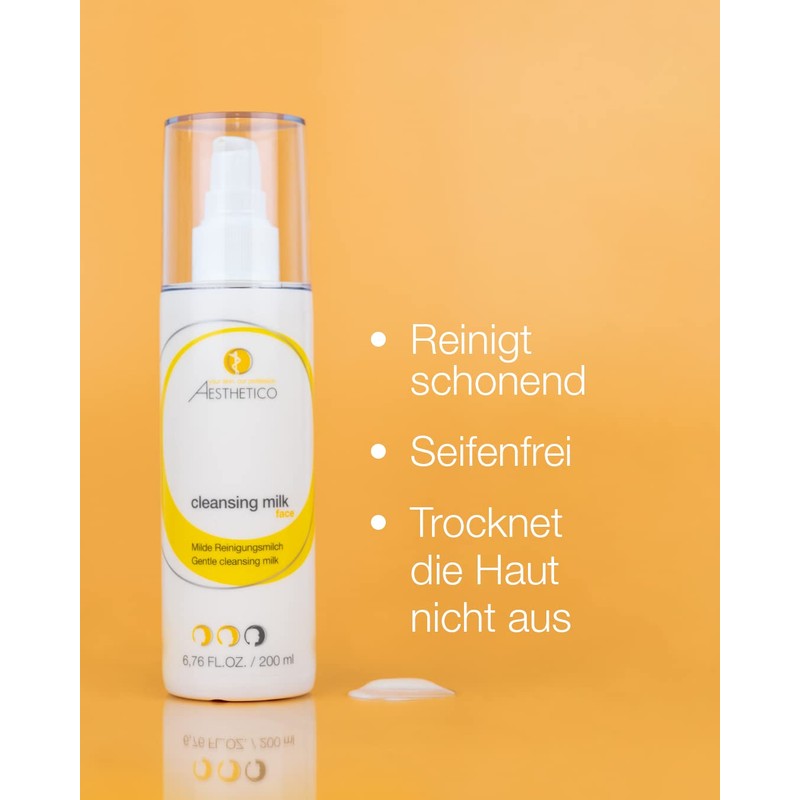 AESTHETICO Cleansing Milk - Mild Soap-Free Cleansing Milk for Dry