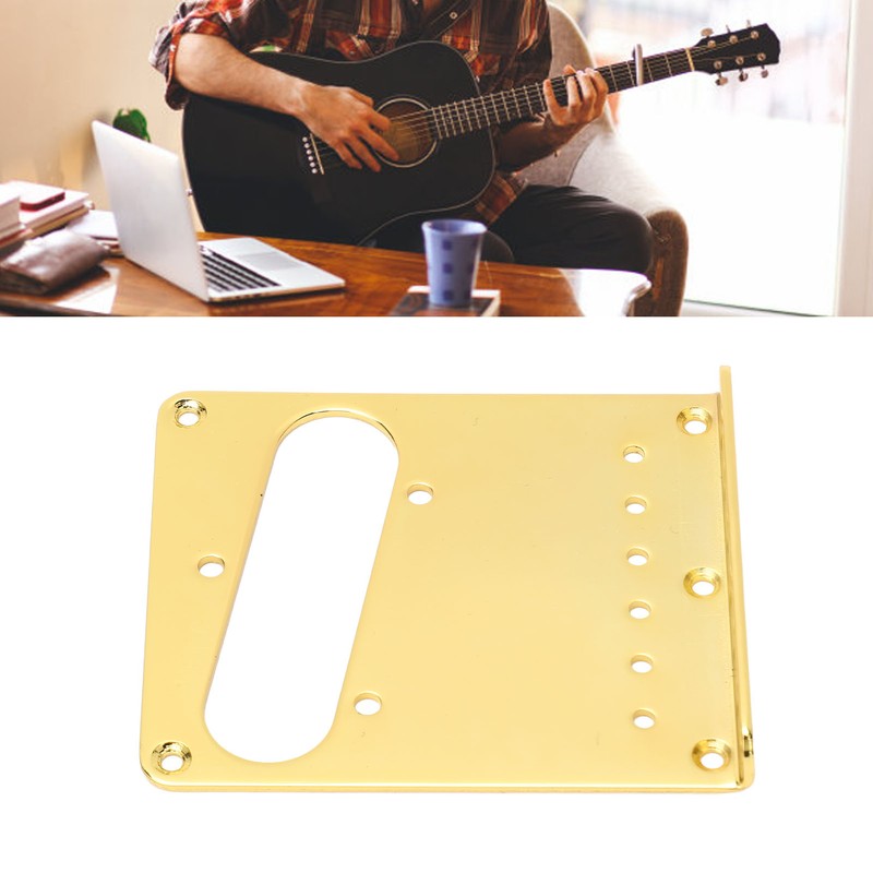 Top Loader Guitar Bridge Plate Steel 6 Strings Gold Color