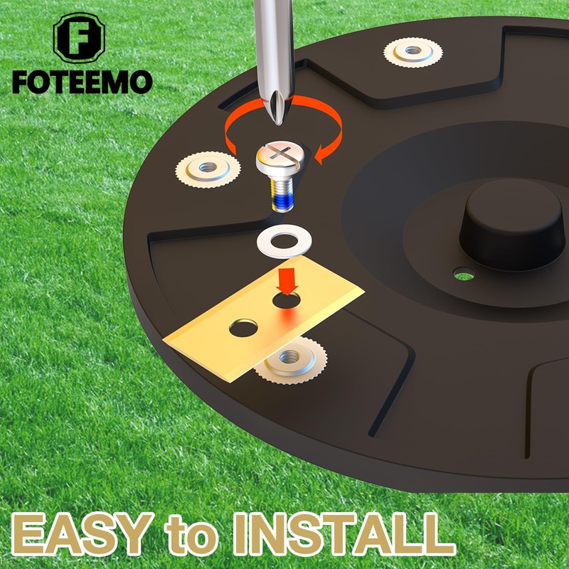 FOTEEMO Replacement Robotic Mower Blades Compatible with All Mammotion Luba,