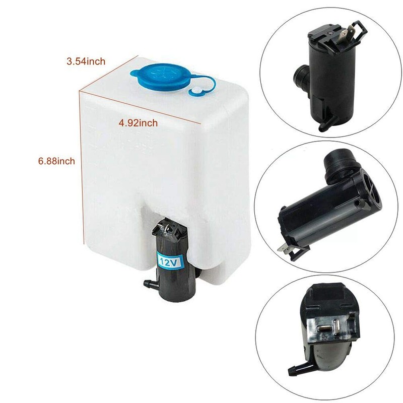 DYKL 12VUniversal Car 99300 Windshield Washer Pump Washer Fluid Reservoir