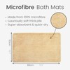 Allure Luxury Deep Pile Microfibre Bath Mat, Non-Slip, 50 x