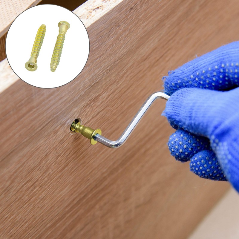HEXATON Mounting Screws for Furniture Countersunk Hex Socket 6.4 x