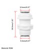 Qrity 1 Set Bulkhead Fitting, Water Filter Fitting, 1/4 Inch