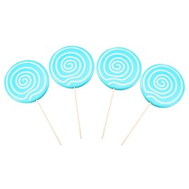 Simulation Lollipop Toys - 4Pcs Blue Foam Candy Props for Party Decorations Creative Photo Shoots DIY Crafts and Family Activities