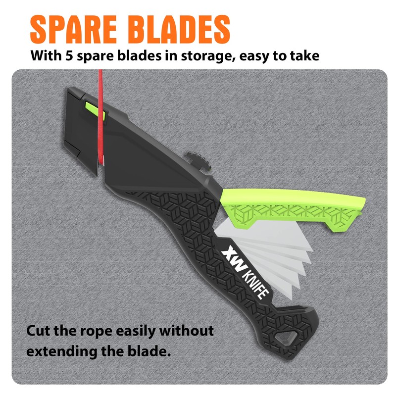 XW Utility Knife Set, Retractable Box Cutter and Folding Utility