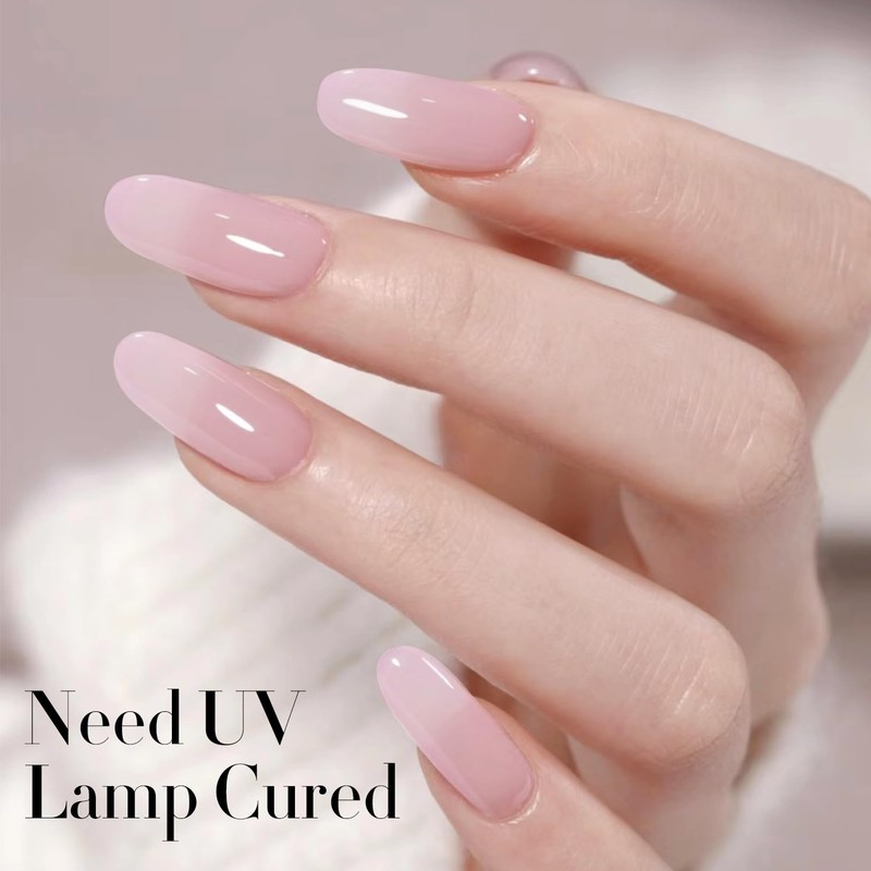 Double Rhythm Gel Polish Translucent Sheer Neutral Natural Light Milky