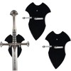 NIYATA Pack of 2 Sword Wall Mount Acrylic Black Sword