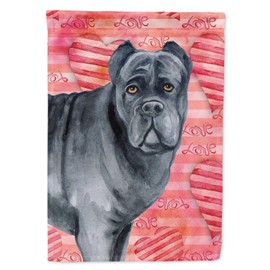 Caroline's Treasures BB9781GF Cane Corso Love Garden Flag, Red Mailbox Flag Decorative Yard Flag Banner Outside Patio Artwork Yard Flower Beds, Garden Size, Multicolor
