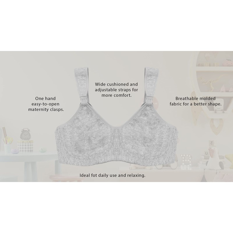9 MONTHS 3810 Everyday Comfort Bra de Lactancia sin Arcos
