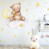 Cuddly Bear on the Cloud V292 | Hand-Drawn | Sticker