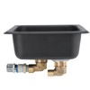 Matte Black Stainless Steel Automatic Cup Rinser Washer Cleaner for