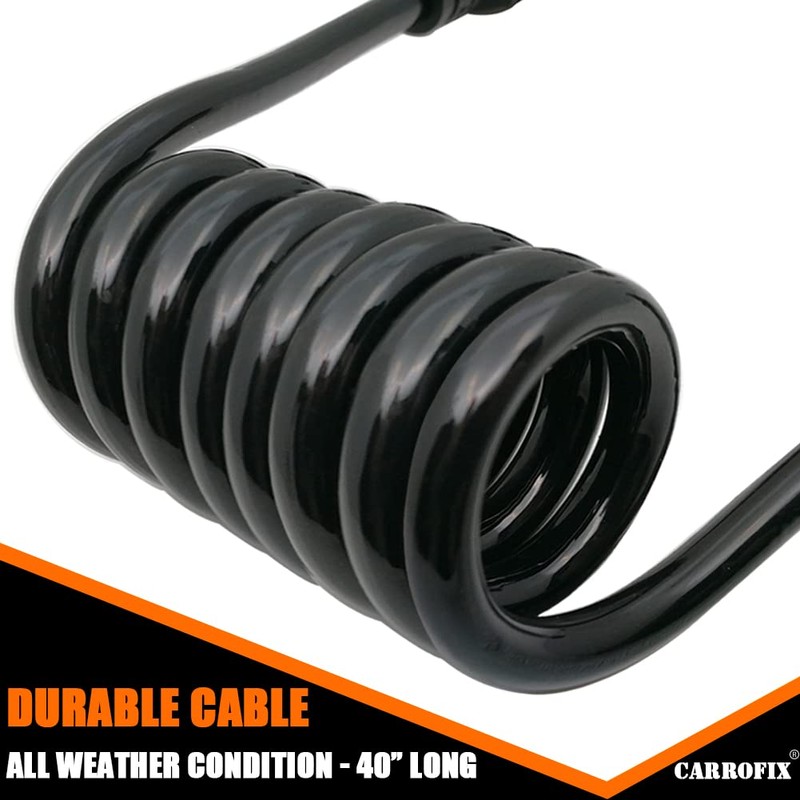 CARROFIX 4 vías de extensión de cable plano para remolque