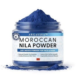 Moroccan Nila Powder – Natural Blue Clay Mask for Face, Body & Hair – Exfoliates for Glowing, Even-Toned Skin – Plant-Based & Traditional Hammam Skincare for All Skin Types